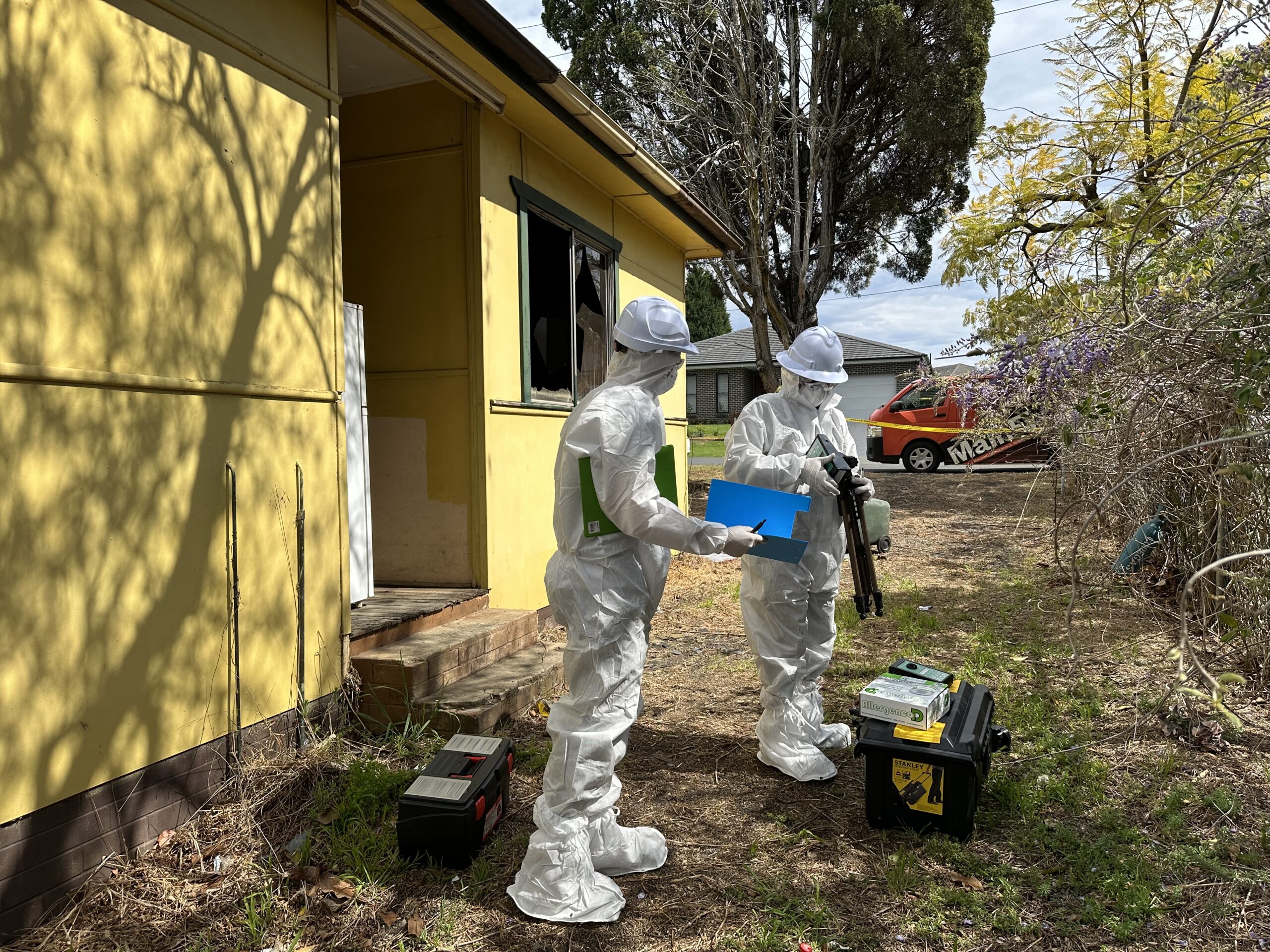 Hazardous materials inspection-Asbestos clearance