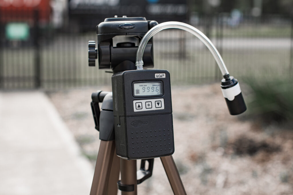 Asbestos air monitoring